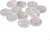 Mibo 12pcs Polyester Shirt Button - 4 Hole - Streaky Pearl Effect - 18L(11mm) - White...