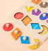 Shape Puzzles Wooden Puzzles for Toddlers, Peg Puzzle Montessori Shape Sorter Toys Wooden Shape Board Puzzles, Preschool Learning Educational Toy ...