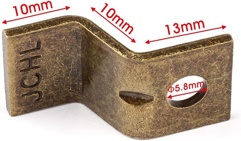 Table Desk Top Fasteners with Screws Bronze Heavy Duty Z Table Top Connectors Table Clips/Table Top Brackets, 40 Packs Set (Include 40 Clips and 4...