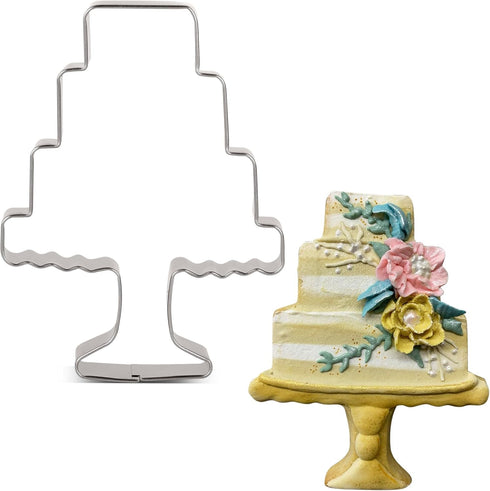 LILIAO Cake Cookie Cutter for Wedding - 3.1 x 4.3 inches - Stainless Steel...