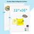 MaxGear Double-Sided Dry Erase Board for Wall, 16"x12" Hanging Whiteboard, Small Dry Erase White Board with 3 Markers&4 Magnets, Portable Whiteboa...