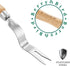 Berry&Bird Hand Weeder Tool, Stainless Steel Gardening Weed Puller, 12.1" Manual Weeding Removal Cutter Tool with Ash Wood Handle for Planting, We...