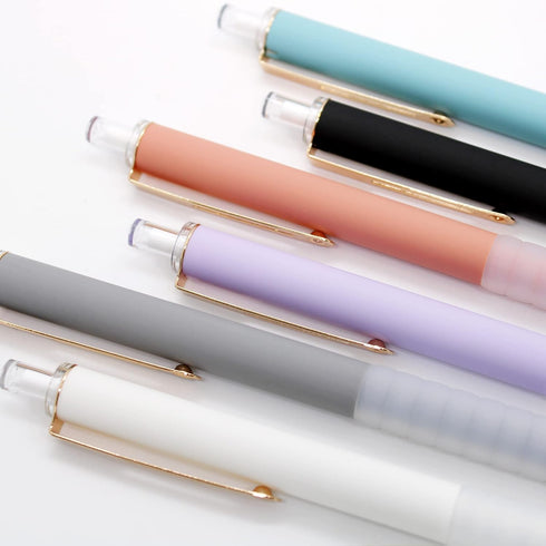 Ballpoint Pens Black Ink Retractable Pen Ball Point Pen for Journaling Writing Office Pen (Gold 12+1 count)...
