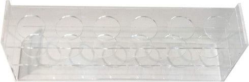 6 Hole Clear Acrylic Plastic Test Tube Bud Vase Spice Rack for Vials Bottles Toothbrush Razor Pen Display Stand...