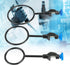 3 Pcs Laboratory Support Stand Clamps, Iron Steel Close Ring Black Coating Retort Clamp Support Ring Lab Stand Retort Set Set for Chemistry Physic...
