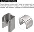 uxcell Fold Over Crimp Caps, 100Pcs 15 x 9mm Ribbon End Clasp Tips Clamp Cord Ends for Jewelry DIY Craft Making, White Nickel...
