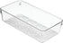 iDesign 49250 Rain BPA-Free Plastic Drawer Organizer Tray - 12" x 6" x 3", Clear...