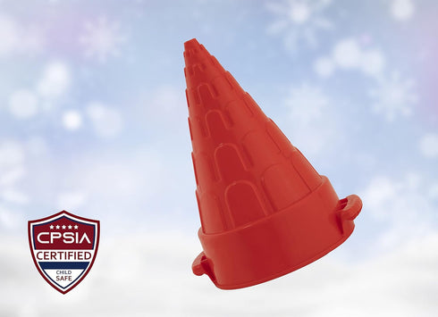 Superio Sand Shaper Tower and Cone Shape, Sand Box Castle Tower Red 10" Kids Durable Outdoor Toys Winter Snow Fort, Snow Castle, Summer Sand Box, ...
