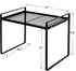 Cabinet Shelf, 13" Kitchen Counter Shelf, Metal Wire Stackable Cupboard Spice Rack, Space Saving Countertop Orgainzer and Storage Rack Shelves for...