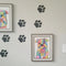 Dog Paw Stencils, Small and Large Bear Heart Paw Stencil Template Reusable Stencils for Painting on Wood Wall Furniture Home Decor (9 pcs paw)...