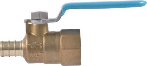 SharkBite 1/2 x 1/2 Inch FNPT Crimp Ball Valve, Brass Plumbing Fitting, PEX Pipe, PE-RT, UC22182Z...