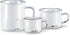 Abbott Collection 27-ENAMEL/CAP WHT Enamel Look Stoneware Cappuccino Mug, White...