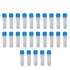 25PCS Plastic 1.8ml Frozen Tube Cryopreservation Tube with Cap and Frosted Scale Cold Storage Centrifuge Container...