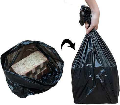 2.5 gallon Trash Can Liners, Black Trash Bags, 170 Counts...