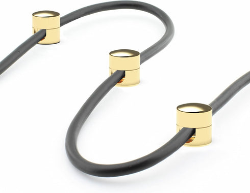 Cable Anchors for Desk Organization Gold | Premium Aluminum Cord Organizers | Charger + Cable Management Clips for Home & Office | Stylish, Sturdy...