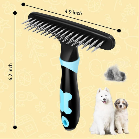 Pet Hair Remover, Portable Dog Cat Hair Remover Lint for Hairball, Fuzz, Carpet Restoration, Carpet Rake, Carpet Groomer Rake, Shag Rug Rake, Hair...