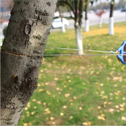 Camping Wire Saw - Stainless Steel Pocket Wire Saw Survival Gear Accessories for Outdoor Camping Hiking Hunting Tree Cutting and Backpacking, Blue...