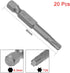 uxcell 20 Pcs T25 Magnetic Torx Screwdriver Bits, 1/4 Inch Hex Shank 2-inch Length S2 Power Tool...