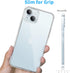 JJGoo Compatible with iPhone 15 Plus Case Clear, Soft Clear TPU Phone Cases, Shockproof Transparent Bumper Cover Slim Thin Phone Case...