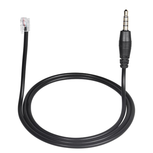 SinLoon RJ9 Male to 3.5mm Telephone Adapter Cable, RJ9 Headset to Male 3.5mm Cell Phone Adapter - Convert RJ9 Headphone to Smartphones Most Androi...
