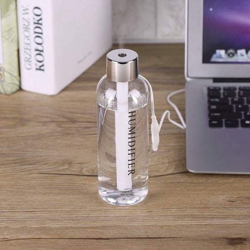 300ml USB Cool Mist Humidifier, Portable Mini Cool Mist Water Bottle Humidifier for Bedroom Desk Car Travel Office Baby Home...