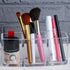 Acrylic Makeup Brush Organizer Holder Clear Cosmetic Brushes Storage with 3 Slots...
