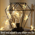Fielegen 40 LED Moon String Lights Battery Operated 20ft Moon Mini Star Fairy Lights for Patio Garden,Wedding Garden Decoration,Party Festival Lig...