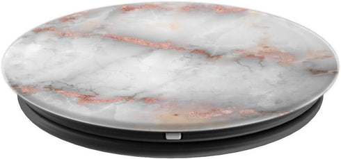 White & Rose Gold Marble PopSockets PopGrip: Swappable Grip for Phones & Tablets PopSockets Adhesive PopGrip...
