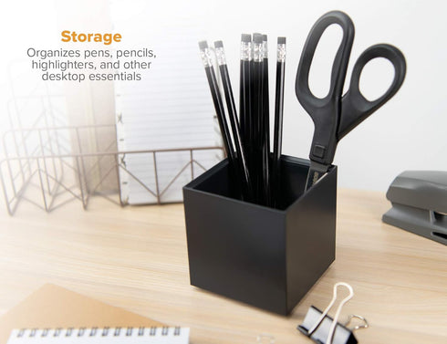 Bostitch Office Konnect Pencil Cup Desk Organizer, Pen Cup, Black...