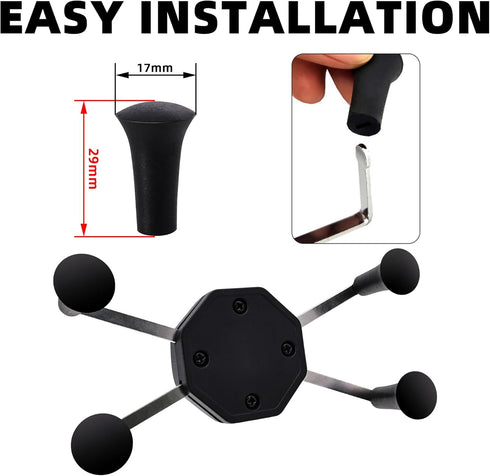 Rubber Cap for X-Grip Mount Holder Compatible with RAM Bicycle Motorcycle Phone Holder Stand - Non-Slip Phone Mount Bracket Cap Replacement for X-...