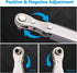 5 Pcs Mini Ratchet Wrench Set, 1/4 Inch Drive, High Torque Offset Reversible Screwdriver, with Phillips, Slotted, Hex, Torx for Tight Spaces...