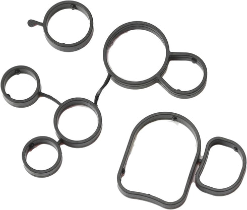 2.5L Engine Oil Filter Flange Seal Gasket Set 07K115441 Replacement For Audi A3 Q3 TT RS quattro VW Jetta Beetle Golf Passat B7 DONKERVOORT...