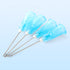 JMU 100pcs Dental Irrigation Needle Tips, 23G Blunt Dispensing Needle Tips Endodontic Irrigarion Needles, Luer Lock Design, Blue...