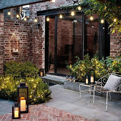 Shatterproof LED String Lights, Waterproof, Warm White 2200K, 70LM, E26 Base - 15 Pack...