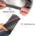 Universal 15inch Ethnic Style Baja Blanket Steering Wheel Cover with Coarse Flax Cloth and Sweat Absorption Anti Slip Car Wrap (Boho Dark)...