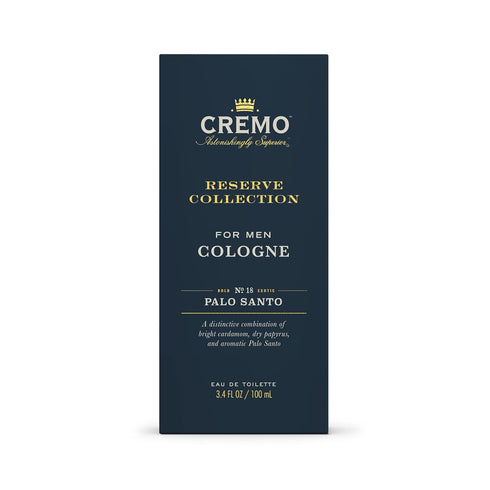 Cremo Spray Cologne, Palo Santo (Reserve Collection), A Combination of Bright Cardamom, Dry Papyrus and Aromiatic Palo Santo, 3.4 Fl Oz...