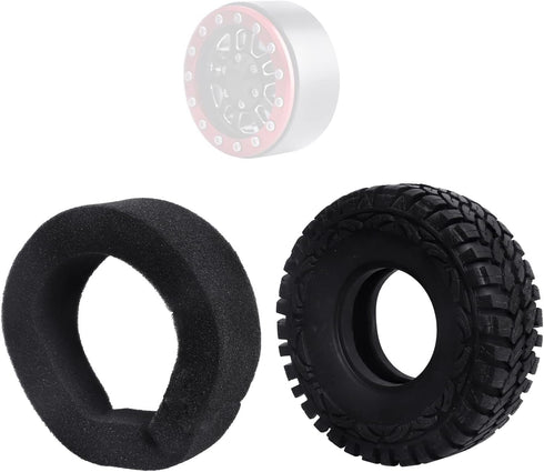 1.9 Crawler Tires with Foam Inserts for Traxxas TRX-4 Axial SCX10 II III 1/10 RC Rock Crawler Car...