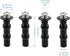 Toilet Seat Hinge Screw 2 Pack,Compatible with TOTO Toilet, Expanding Rubber Bolt Top Nuts Set for Top Mount Toilet Seat Tightening Kit Replacemen...