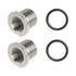 2 Pack Thread Adapters and Washers?1/2x28 to 5/8x24 Stainless Steel Thread Protector with Rubber Washer (Silver)...