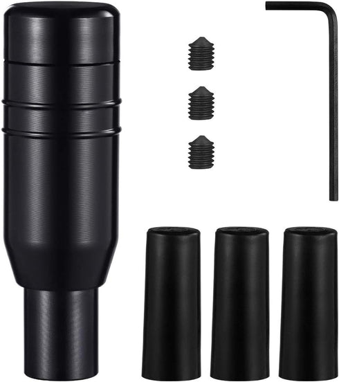 WINOMO Automatic Car Stick Shift Knob Cover Lever Universal Fit (Black, Random Color of Screws)...