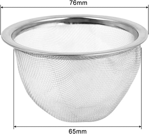 uxcell Stainless Steel Mesh Tea Leaves Stainer Teapot Screen 3 Inch for Straining Teas and Cocktails or Sifting Flour Spices and Herbs Silver Tone...