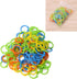 100Pcs Colorful Knitting Stitch Markers Crochet Locking Tool Craft Ring Marker...
