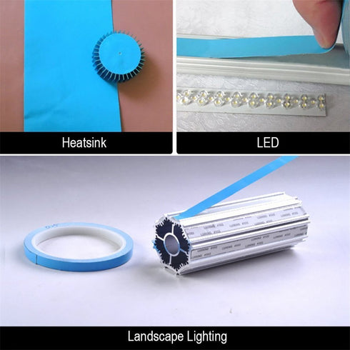 Double Sided Thermal Tape, 1Inch x 82FT Thick Thermal Adhesive Tape, High Performance Thermally Double Side Tapes Cooling Pad Apply to LED Strips,...