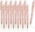 12 Pieces Rose Gold Inspirational Ballpoint Pens with Touch Screens Stylus Tip, Medium Point Smooth Writing Encouraging Motivation Pens for Women,...