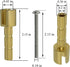2 Pcs 970-0770 Stem Adapter with Screw for Faucet, Plumbing Equipment Replacement, Brass...