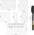 Transparent Sticky Notes with Marker, 3x3 inch Clear Sticky Note Pads, 7 Pack Translucent Sticky Note See Through School Office Supplies for Book ...