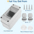 Waterproof Distribution Protection Box, ABS Plastic Breaker Electrical Box and Transparent Cover IP65, for Indoor Outdoor Wall Circuit Breaker (HT...