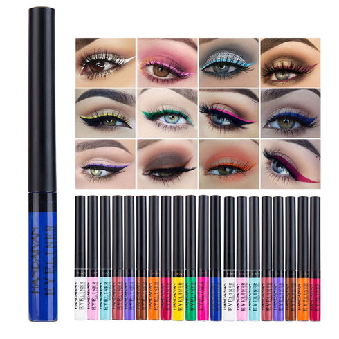 Coloured Eyeliner,Matte Liquid Eyeliner Rainbow Colorful Neon Eyeliner Pencil Pigmented Waterproof Smudgeproof Long Lasting Gel Eye Liner Christma...