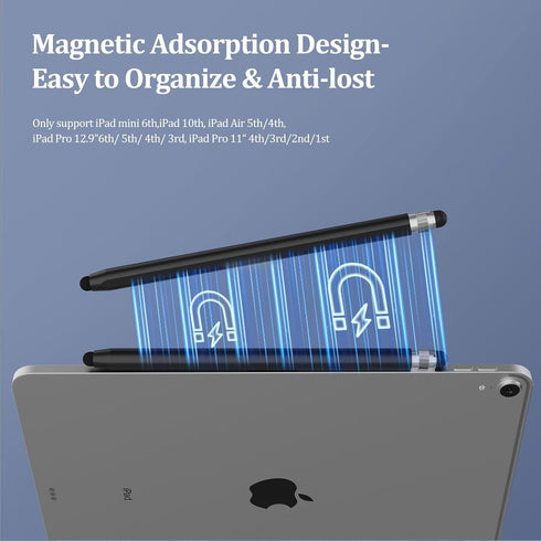 Stylus Pens for Touch Screens, 2-in-1 Magnetic Stylus Pen High Precision & Sensitivity Capacitive Stylus for iPad iPhone Samsung Galaxy Kindle Tab...