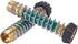 Garden Hose Coiled Spring Protector with Solid Brass Faucet Hoses Coupling Adapter Extension with Comfortable Rubberized Grip 2pcs...